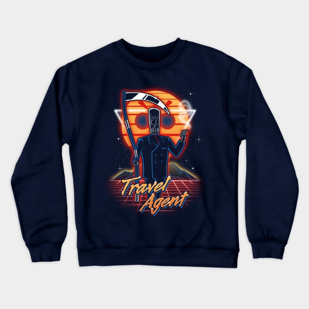 Retro Travel Agent Crewneck Sweatshirt by Olipop